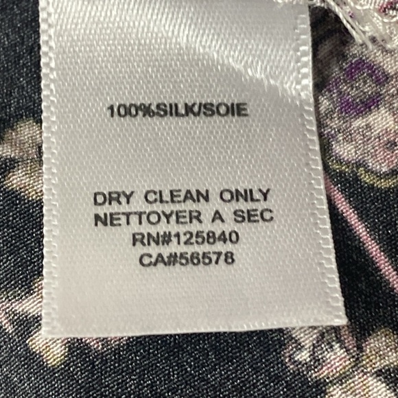 INTERMIX Purple 100% Silk Bohemian Coquette V-Neck Long Sleeve Romper Size 2 - Picture 14 of 15